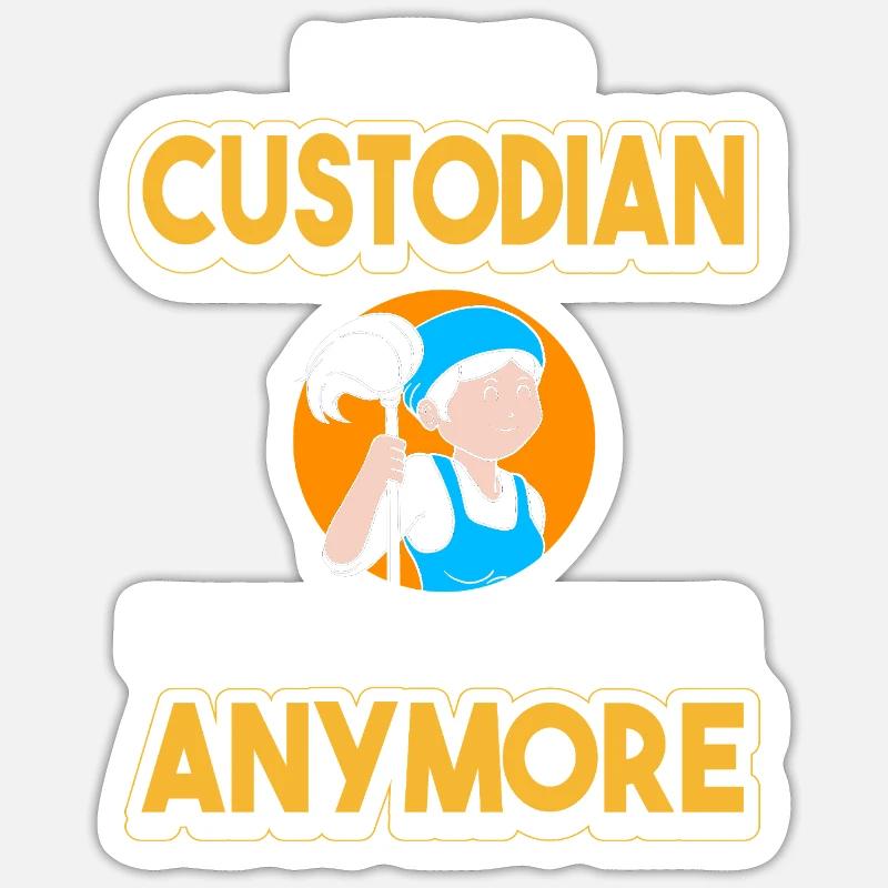 Gardien d’école - Sticker taille S (10 x 10 cm) - blanc mat