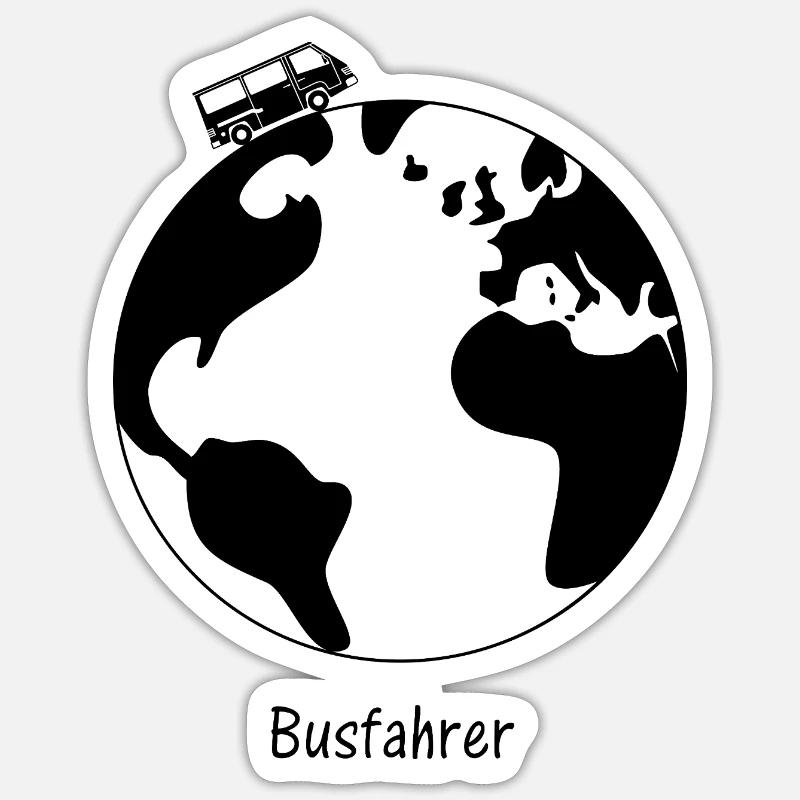Busfahrer MB100 Sticker Größe S (10 x 10 cm)