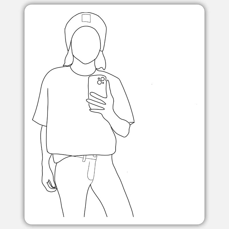 Keep cool - Sticker size S (10 x 10 cm) - white matte