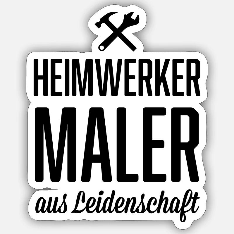 Heimwerker Maler Sticker Größe S (10 x 10 cm)
