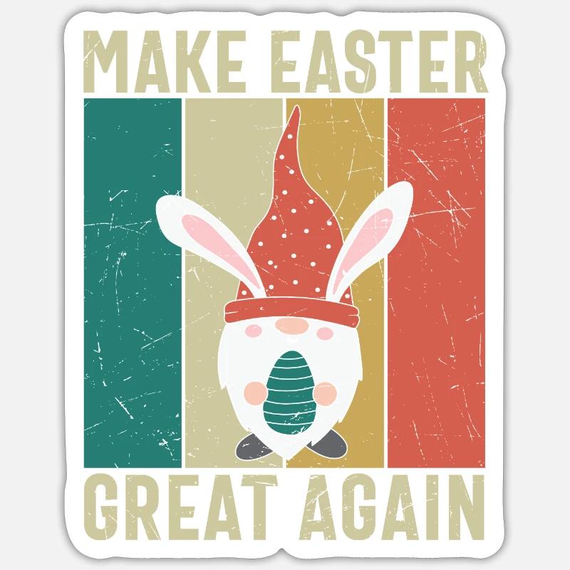 Make Easter Great Again Sticker size S (10 x 10 cm)