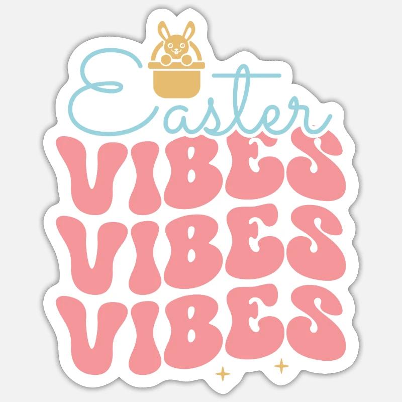Easter - Sticker size S (10 x 10 cm) - white matte