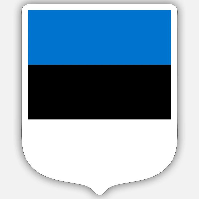 Estland - Sticker Größe S (10 x 10 cm) - Mattweiß