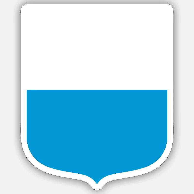 Bavière - Sticker taille S (10 x 10 cm) - blanc mat