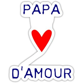 HAPPY FATHER'S DAY. DAD. FATHER'S DAY. FATHER - Sticker size S (10 x 10 cm) - white matte - Front