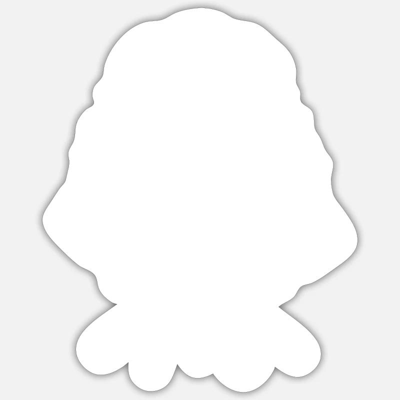 Grill Skull Chef Grilling - Sticker size S (10 x 10 cm) - white matte