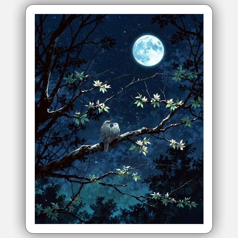 moon Sticker Größe S (10 x 10 cm)