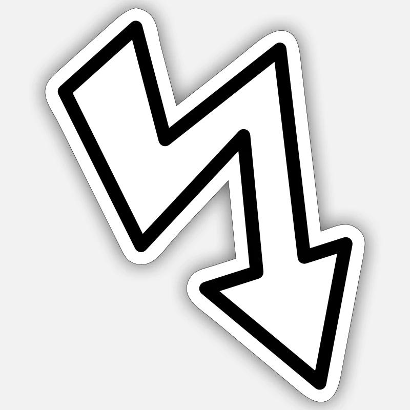 Blitz Sticker Größe S (10 x 10 cm)