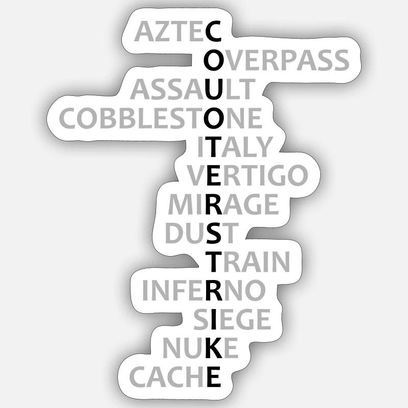 CS Maps Sticker Größe S (10 x 10 cm)