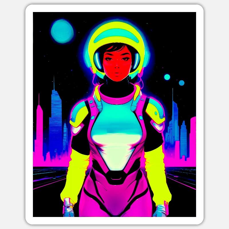 Cosmic Explorer Sticker Größe S (10 x 10 cm)