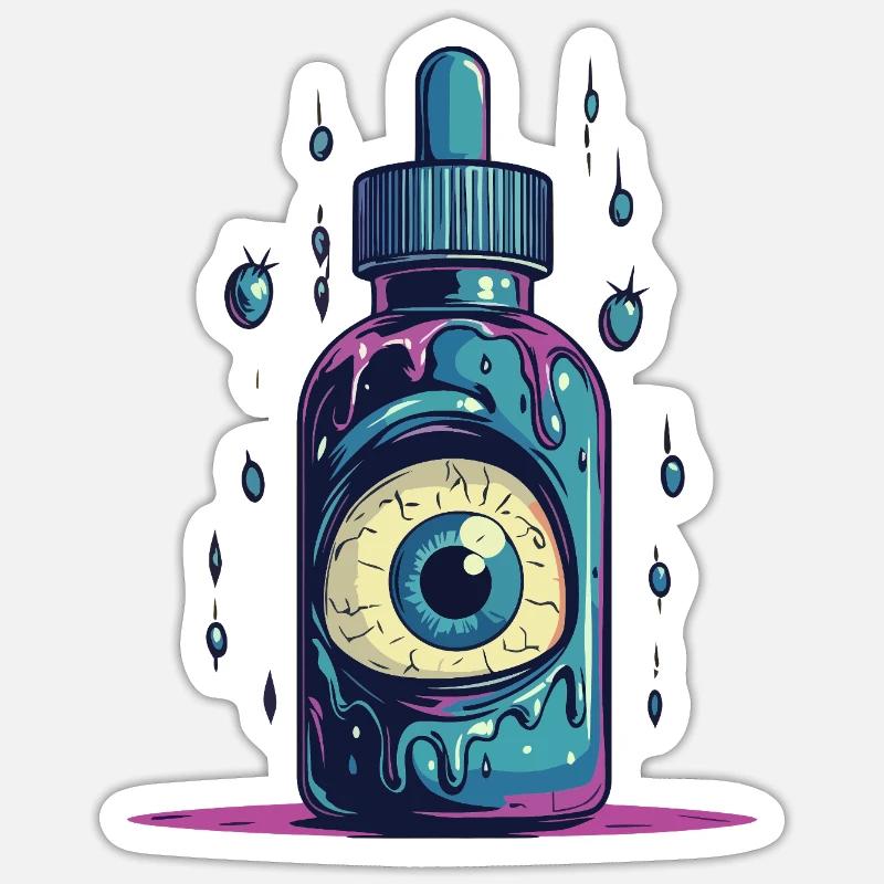 Seheressenz - Sticker Größe S (10 x 10 cm) - Mattweiß
