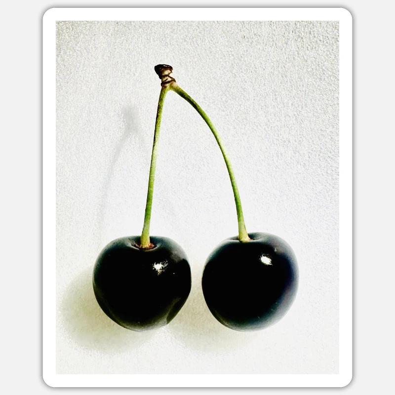 Cherry - Sticker size S (10 x 10 cm) - white matte