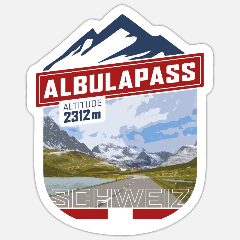 Albula Pass | Sticker Sticker size S (10 x 10 cm)
