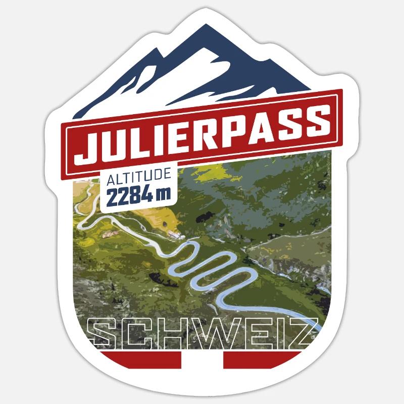 Julierpass | Sticker Sticker Größe S (10 x 10 cm)