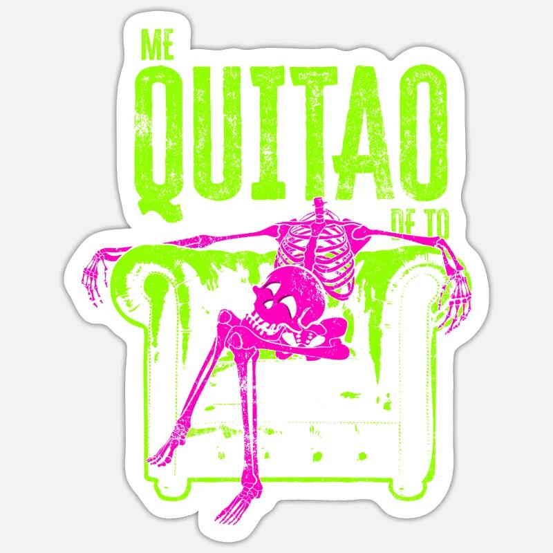 I quit everything - Sticker size S (10 x 10 cm) - white matte