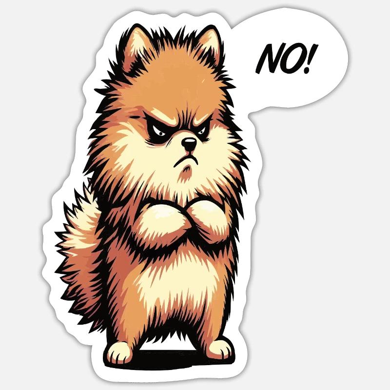 No Pomeranian Dwarf Spitz Dwarf Spitz Holder Spitz Sticker size S (10 x 10 cm)