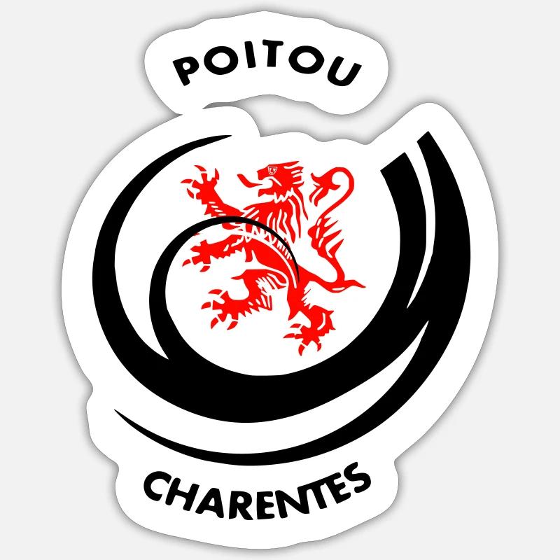Emblem Poitou Charentes Sticker Größe S (10 x 10 cm)