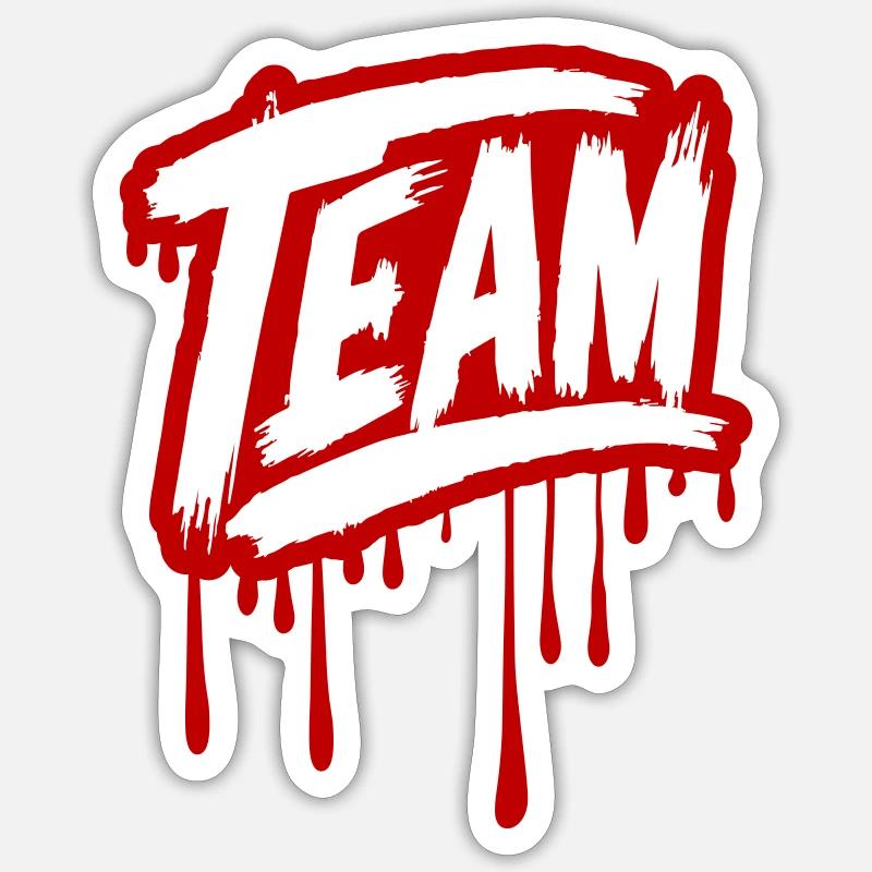 Équipe Graffiti - Sticker taille S (10 x 10 cm) - blanc mat