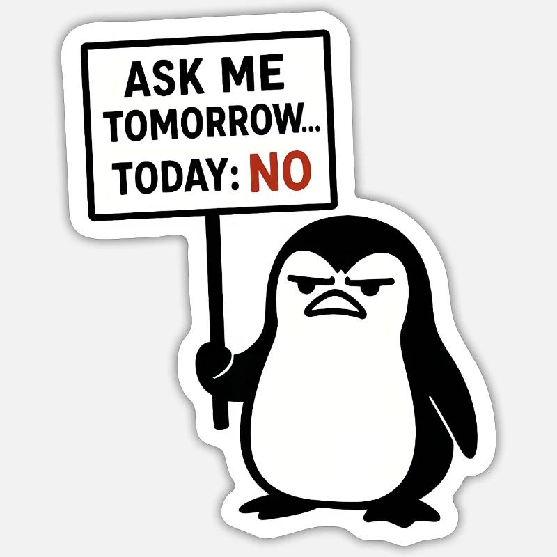 Humorous postcard type with cockroach Sticker size S (10 x 10 cm)