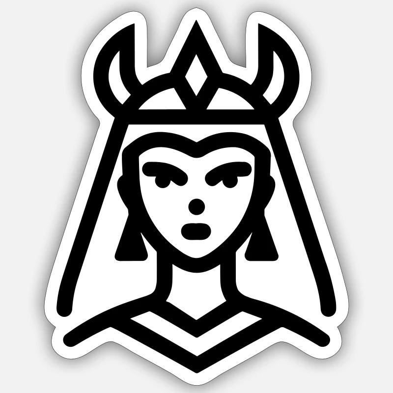 Pharao Sticker Größe S (10 x 10 cm)