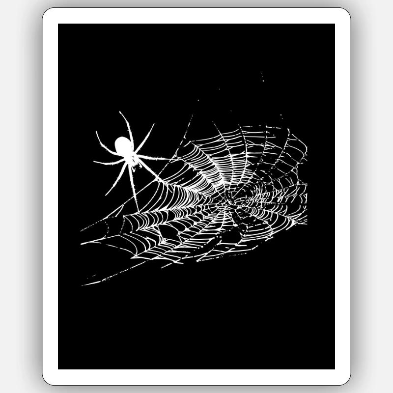 spider - Sticker size S (10 x 10 cm) - white matte
