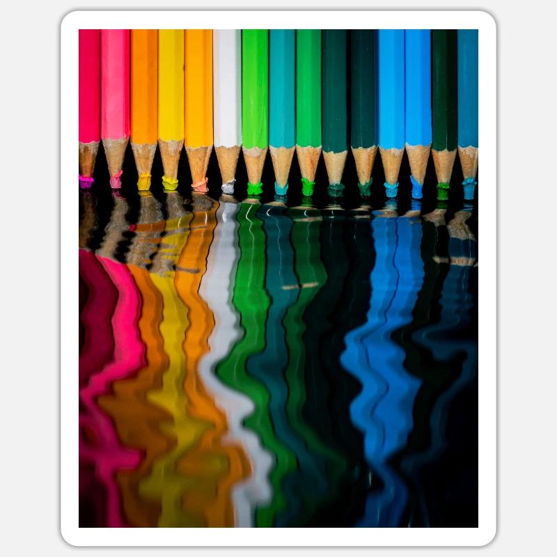 Lignes directrices, esprits réfléchis Sticker taille S (10 x 10 cm)