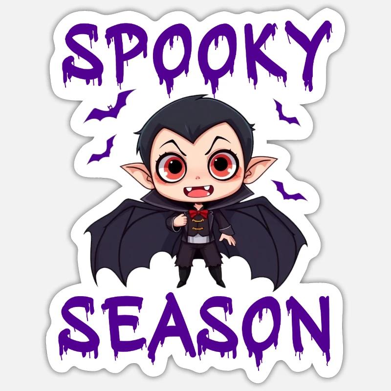 Vampire Halloween Dracula Bat Sticker size S (10 x 10 cm)