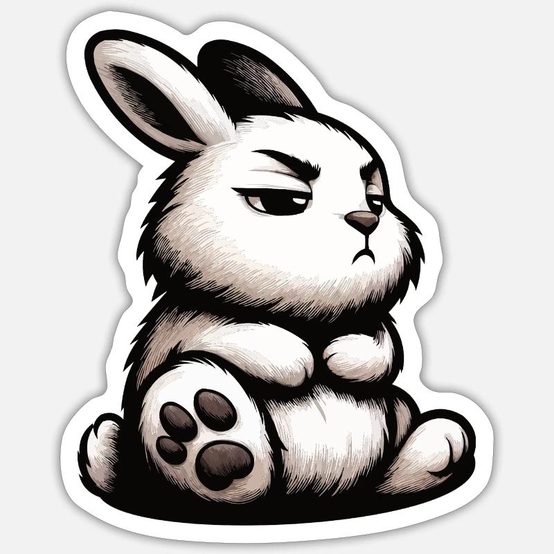 Rabbit Bunny Bunny Long Eared Thumper Ram Sticker size S (10 x 10 cm)