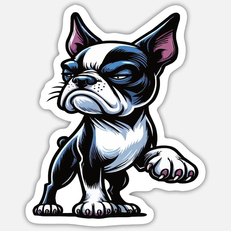Boston Terrier Boston Terrier owner Bosti Sticker size S (10 x 10 cm)