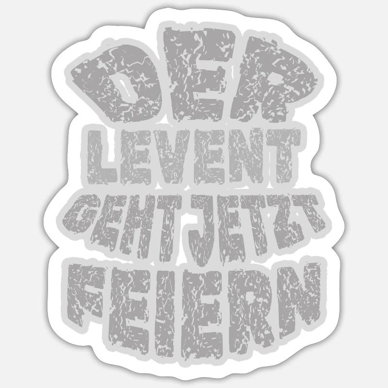 Levent - Sticker Größe S (10 x 10 cm) - Mattweiß