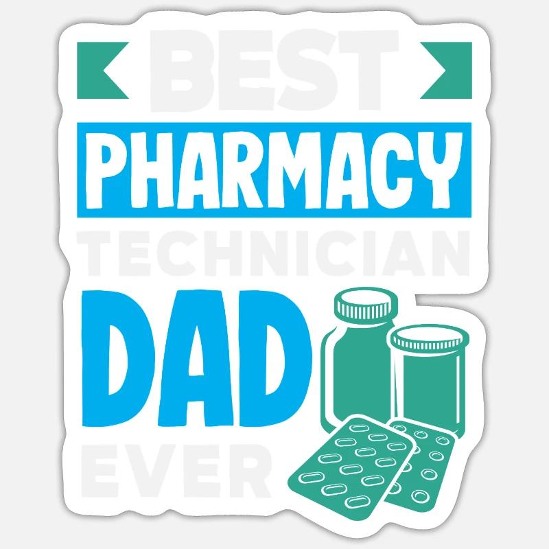 Pharmacist Pharmaceutical Technical - Sticker size S (10 x 10 cm) - white matte