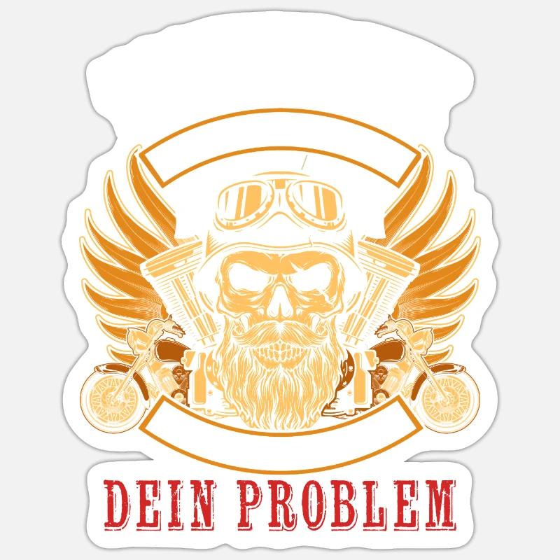 When God created me, he went to the devil grinning Sticker size S (10 x 10 cm)