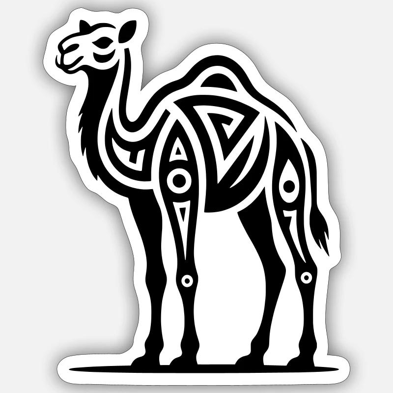 Nur ein Schwarzes Kamel #2 | N-imal_Wears Sticker Größe S (10 x 10 cm)