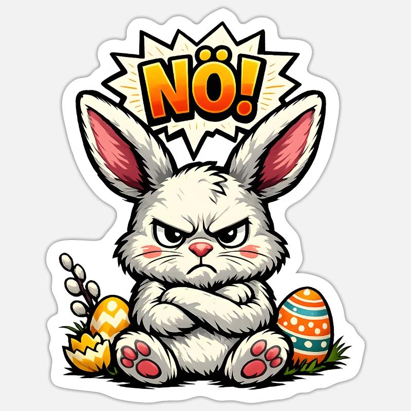 Lower Austrian Bunny Easter Gift Sticker size S (10 x 10 cm)