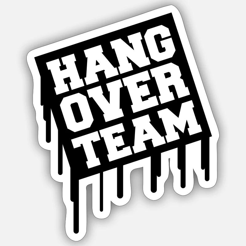 hangover_team01 - Sticker taille S (10 x 10 cm) - blanc mat