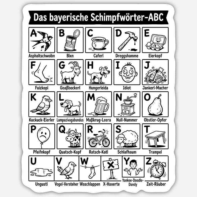 Sticker Größe S (10 x 10 cm) - 