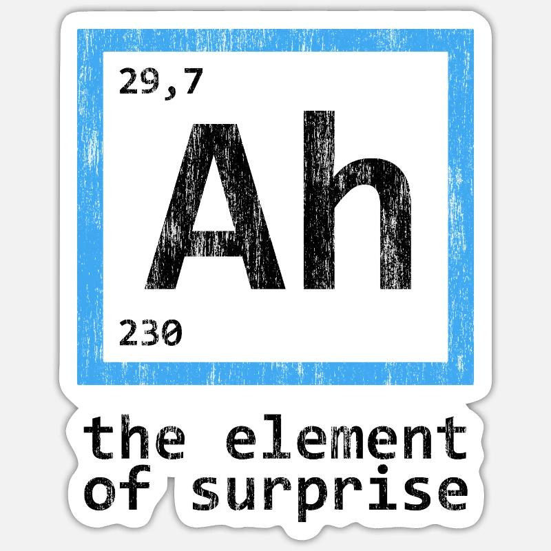 Chemise Élément De Surprise - Sticker taille S (10 x 10 cm) - blanc mat