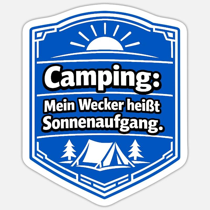 Camper - Sticker Größe S (10 x 10 cm) - Mattweiß