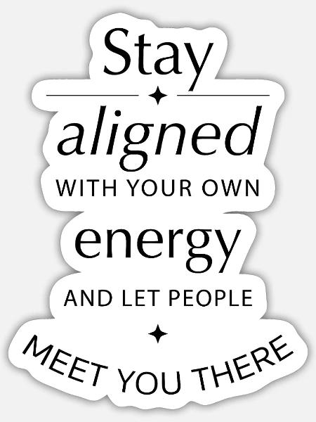 Positive Affirmationen, Self love - Sticker Größe S (10 x 10 cm) - Mattweiß