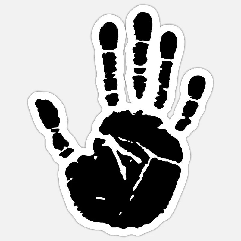 hand Sticker size S (10 x 10 cm)