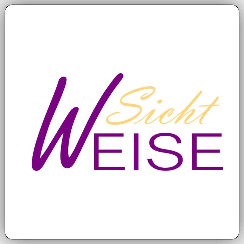 SichtWEISE - Sticker Größe S (10 x 10 cm) - Mattweiß