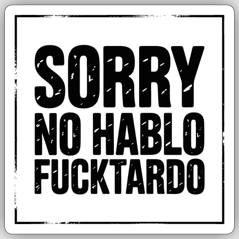 Expressive Expression with Strong Text Design - Sticker size S (10 x 10 cm) - white matte