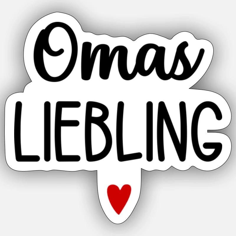 Omas Liebling Sticker Größe S (10 x 10 cm)