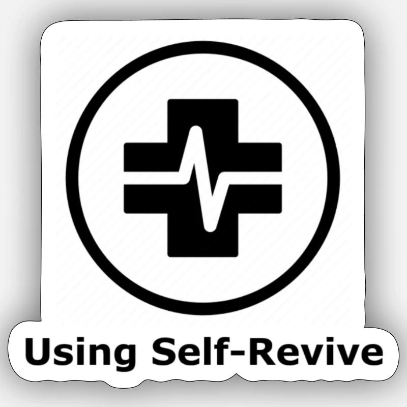 Self Revive Warzone Sticker taille S (10 x 10 cm)