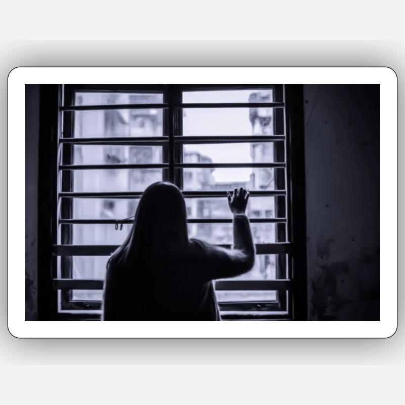 Endless rain Sticker size S (10 x 10 cm)