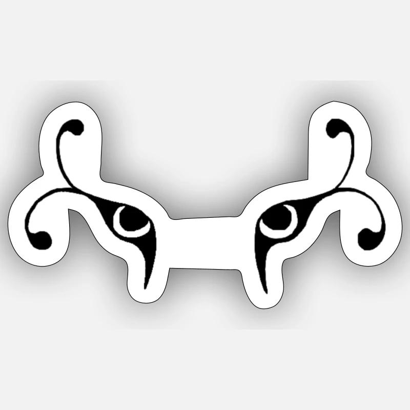 Mystischer Blick Sticker Größe S (10 x 10 cm)