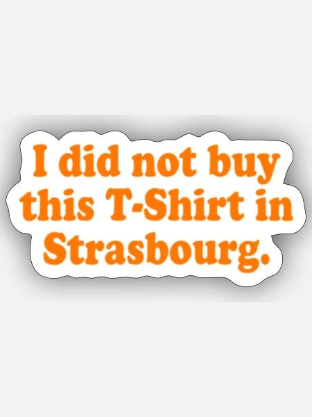 Kreatives Strassburg - Sticker Größe S (10 x 10 cm) - Mattweiß