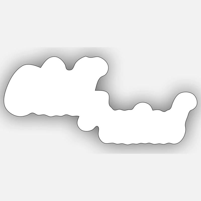 refroidissez votre esprit2 - Sticker taille S (10 x 10 cm) - blanc mat