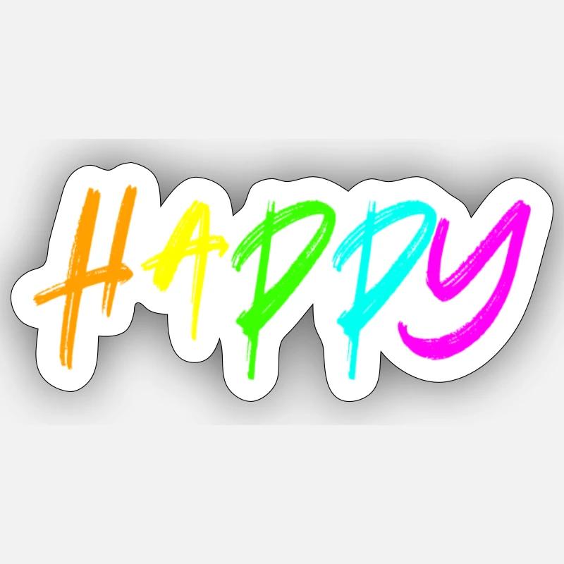 Content - Sticker taille S (10 x 10 cm) - blanc mat