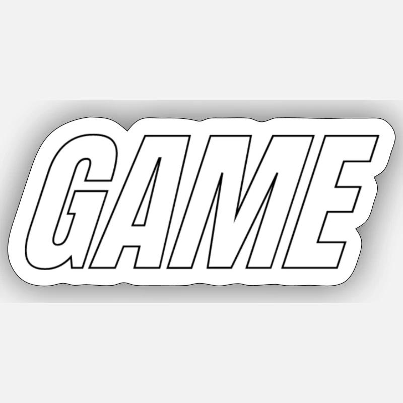 Game - Sticker size S (10 x 10 cm) - white matte